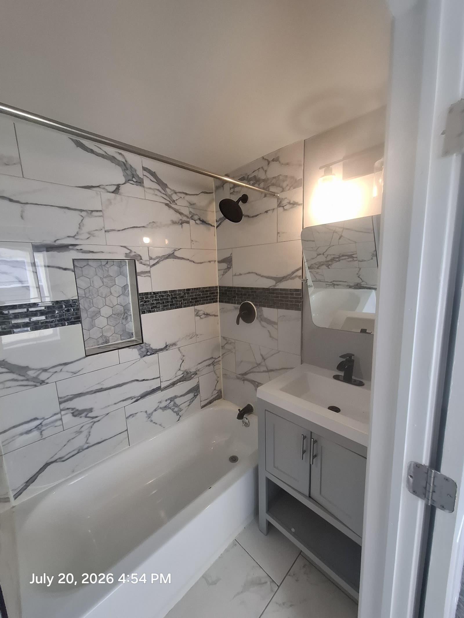 Bathroom with tub
