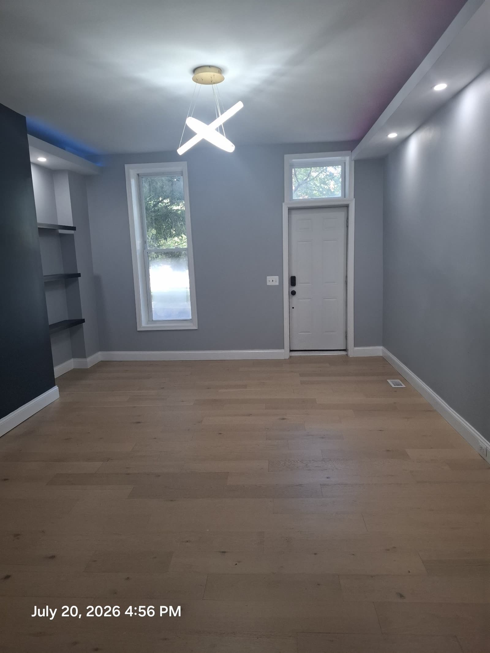Entry and living area