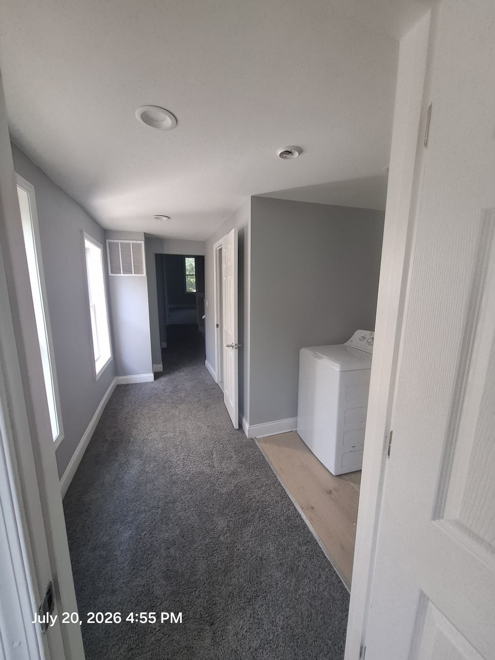 Second-floor laundry