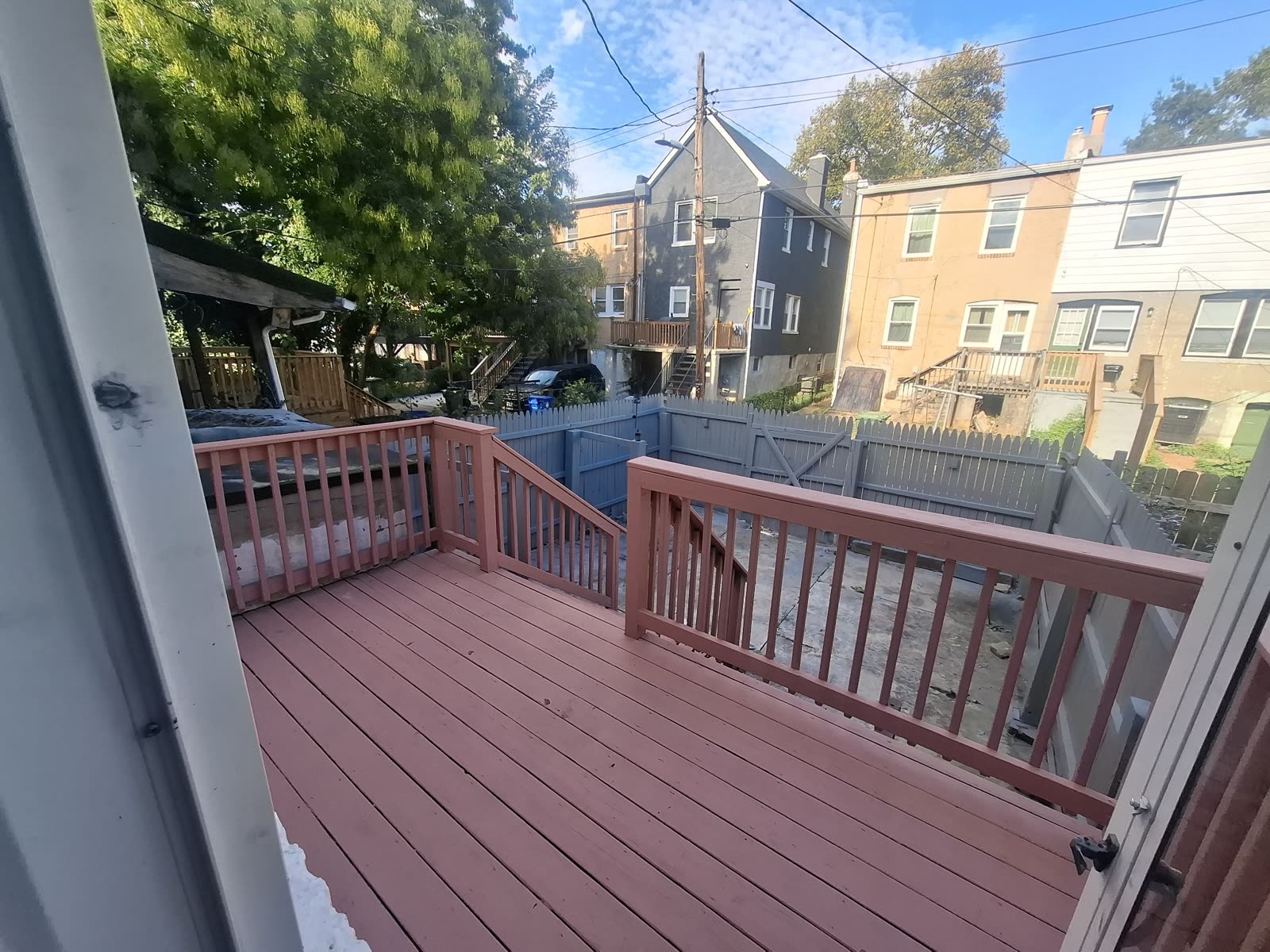 Rear deck