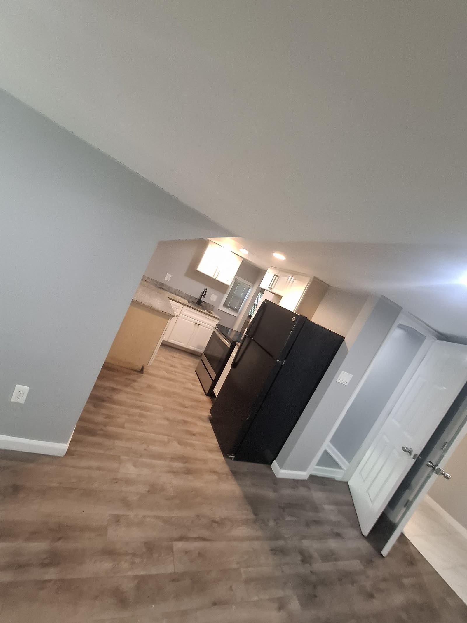 Kitchen and living area